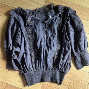 FP ONE Blouse with Puff Sleeves and Sailor Collar